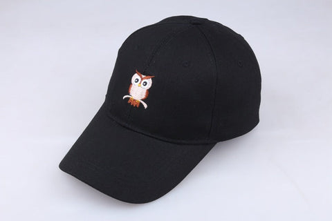 Cotton Embroidered Baseball Cap Owl LOGO Cap Universe Shop