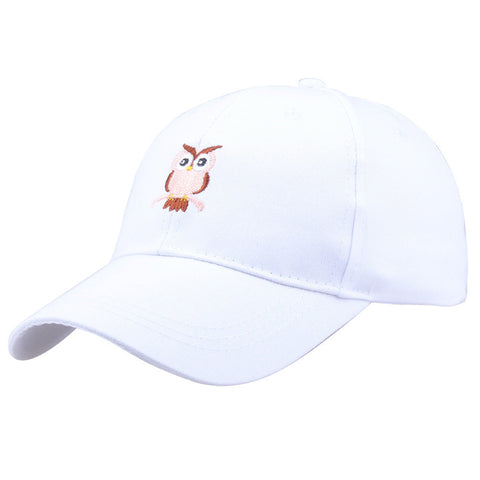 Cotton Embroidered Baseball Cap Owl LOGO Cap Universe Shop